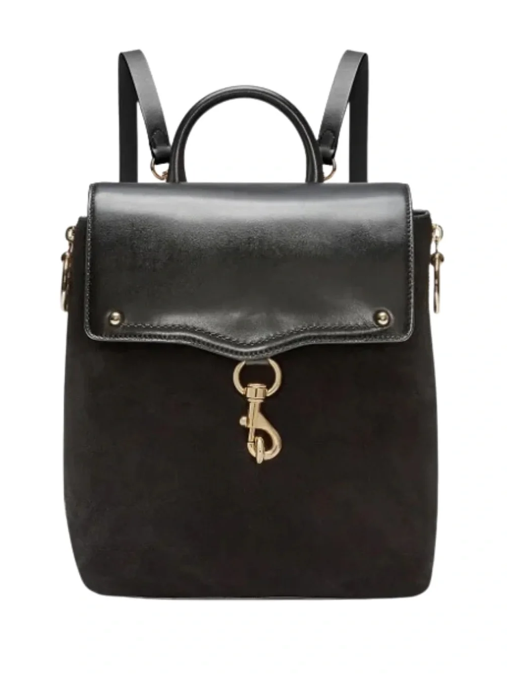 Rebecca Minkoff Classic Black Women’s Backpack with Gold Hardware